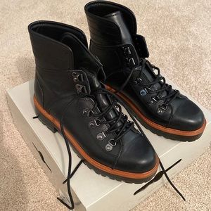 Marc Fisher black leather booties